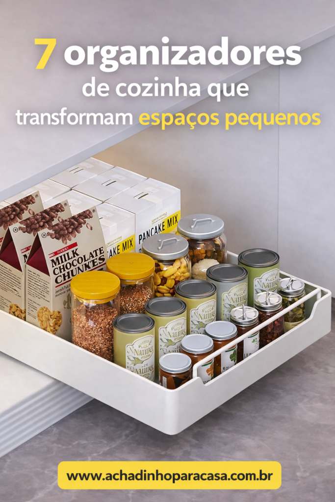 7 organizadores de cozinha que transformam espaços pequenos